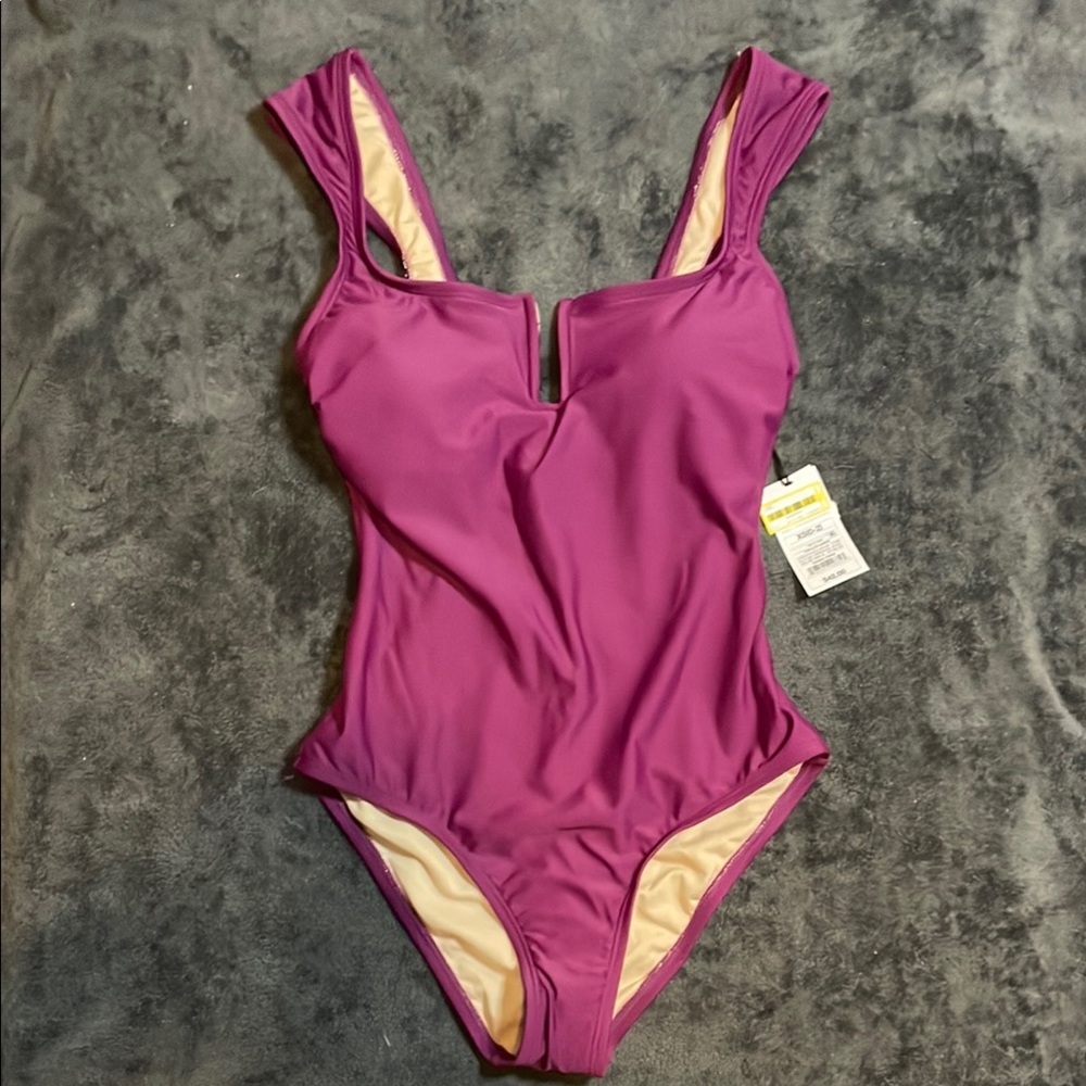 NWT Shade & Shore Purple One-Piece Swimsuit